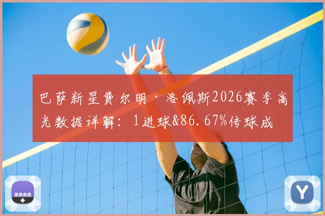 巴萨新星费尔明·洛佩斯2026赛季高光数据详解：1进球&86.67%传球成功率，关键传球作用几何？